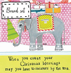 Elephant Holiday Card (Box of 8) Elephant Holiday Card (Box of 8)