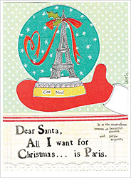 Christmas In Paris Holiday Card Christmas In Paris Holiday Card
