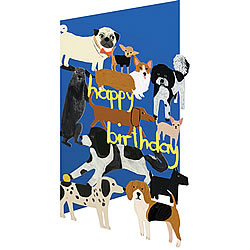 Happy Birthday Dogs Card