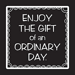 Enjoy The Gift Of An Ordinary Life Card