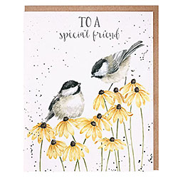 To A Special Friend Card (Chickadees)