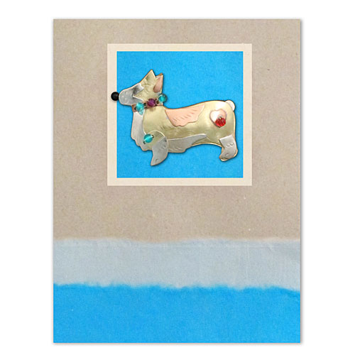 Duchess The Corgi Card with Pin - Click Image to Close