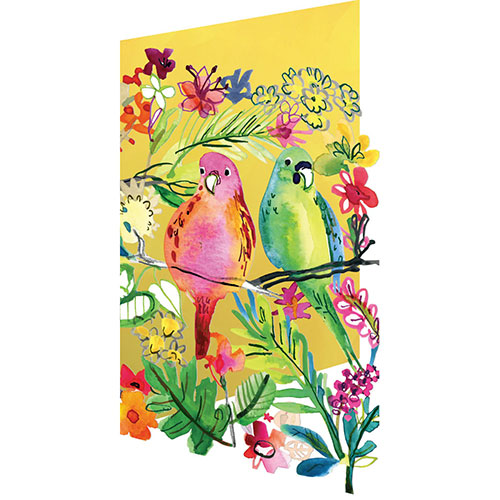 Parrot Pair Card - Click Image to Close