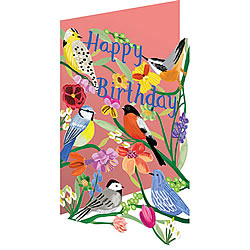 Happy Birthday Birds Card