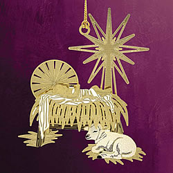 Timeless Manger Ornament