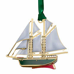 Schooner Ornament 3-D