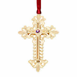 Gold Cross Ornament