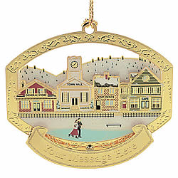 Wintery Village Ornament