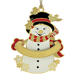 Classic Snowman Ornament (Single)